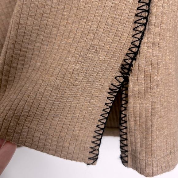 NEW J. Crew Women's XL Caramel Cotton Premium Rib Whipstitch Mock Turtleneck - Picture 7 of 12